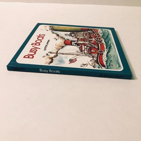 Vintage 1977 Busy Boats Book Hardcover by Peter Lippman - Picture 5 of 16